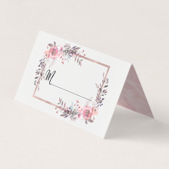 Blush Rose Gold Framed Table Number Seating Name Place Card Blush Rose Gold Framed Table Number Seating Name Place Card