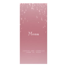 Blush Rose Gold Star Lights - Menu