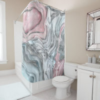 Blush rose marble - pastel pinks and silver