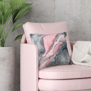 Pink And Grey Decorative Throw Pillows HOLIDAYS 2024 Zazzle