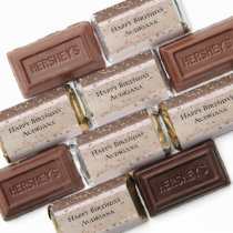 Blush Rose Pink Chocolate Gold Glitter Birthday Hershey's Miniatures