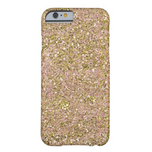 Blush Rose Pink  Gold Glam Glitter Sparkle Glam Barely There iPhone 6 Case