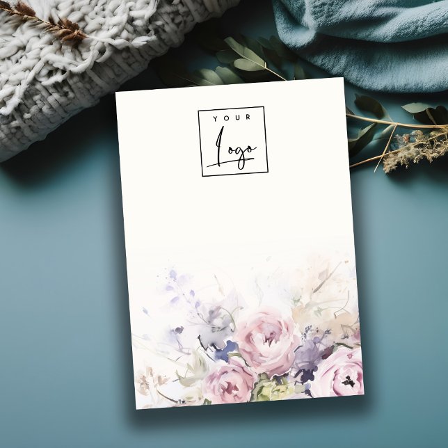 Blush Roses Floral Blank Jewelry Logo Display Business Card (Creator Uploaded)