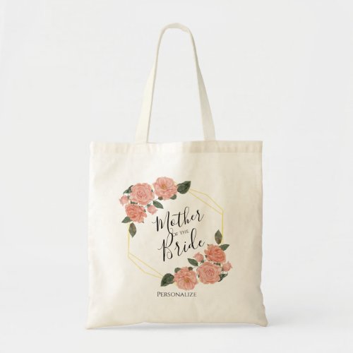 Blush Roses _ Mother of the Bride _Personalize  Tote Bag