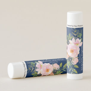 Blush Roses & Peonies Bridal Shower Lip Balm