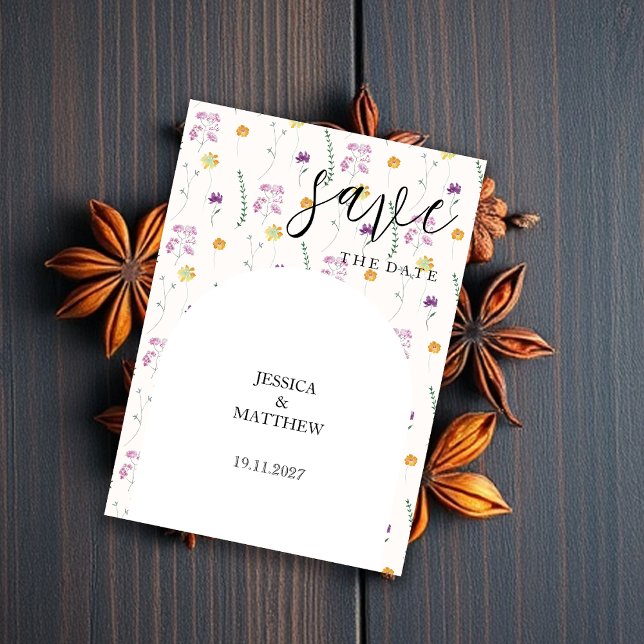 Blush Rustic Fairy Garden Save The Date (Creator Uploaded)