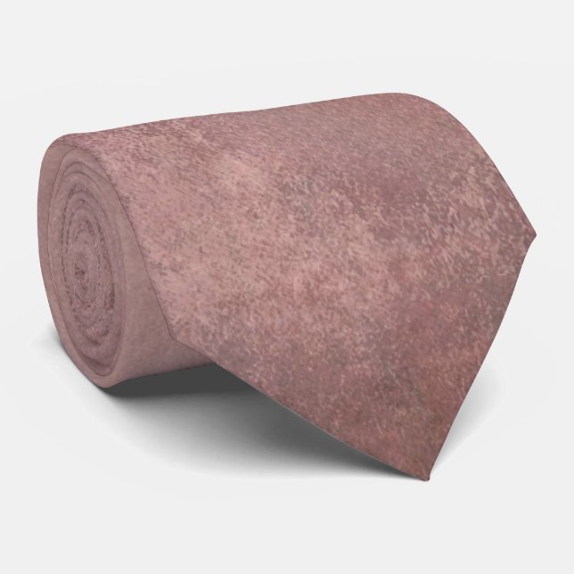Blush Rustic Texture Neck Tie (Rolled)
