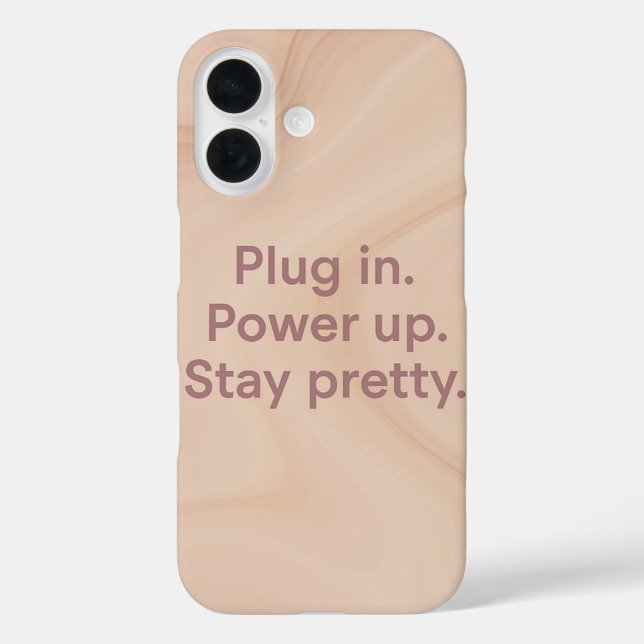 Blush & sand Plug In Ai art  Case-Mate iPhone Case (Back)