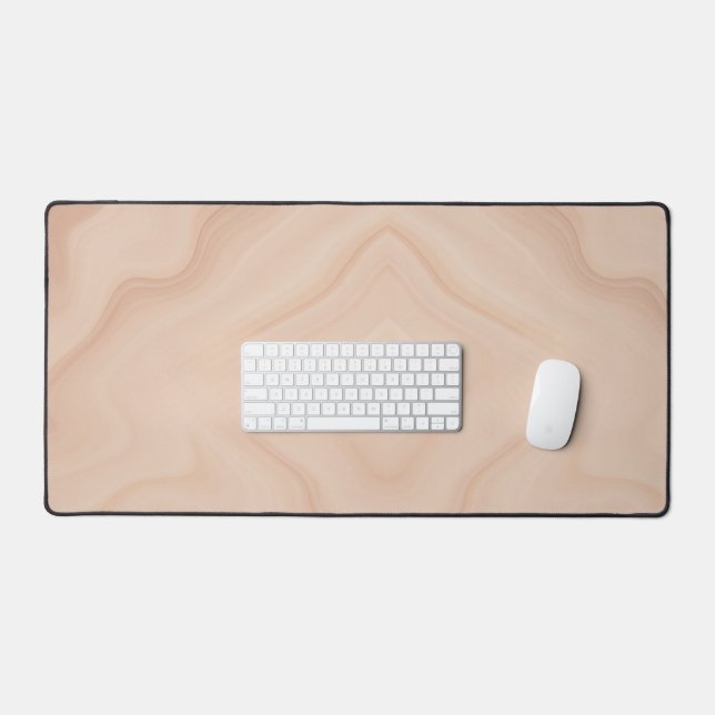 Blush & sand Plug In AI art  Desk Mat (Keyboard & Mouse)