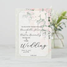 Blush Sheer Bow Rose Wisteria Cascading Bouquet