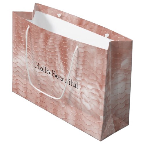 Blush Shell Pink  Large Gift Bag