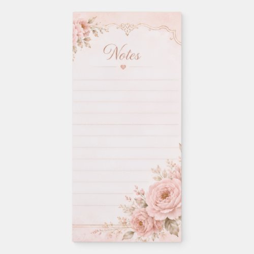 Blush Silk Garden Floral Notepad