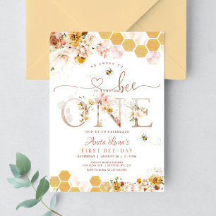 Blush So Sweet To Be ONE First Birthday Invitation
