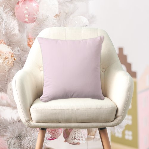 Blush Solid Basic Pale Pink colored pillow