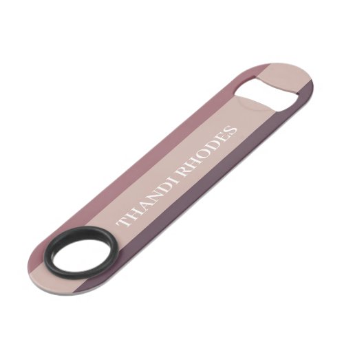 Blush stripes color palette monogram bar key