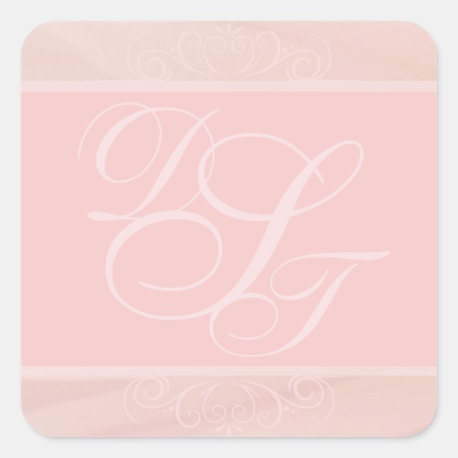 Blush Strokes Envelope Stickers (Front)