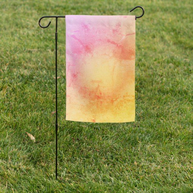 Blush Sunrise Custom Garden Flag (In SItu)