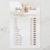 Flyer Baby Shower Baby Cute Girl Leopard Hot Pink