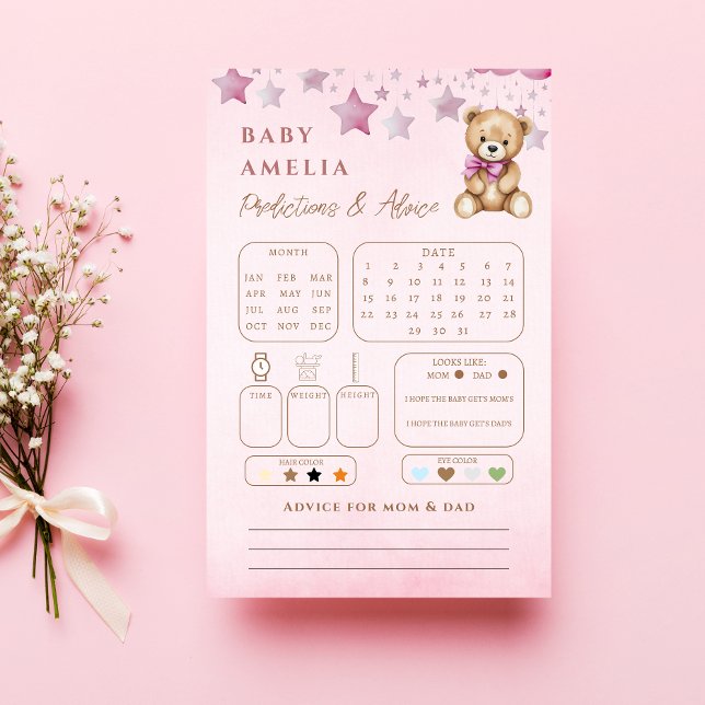 Blush Teddy Moon Stars Baby Prediction Advice (Creator Uploaded)