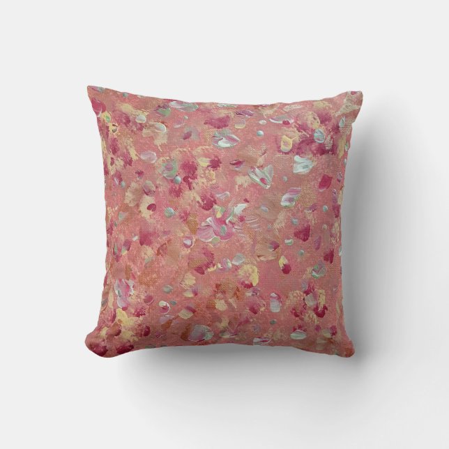 Blush Throw Pillow (Front)