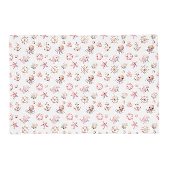 Blush Tide Treasures! Placemat (Front)