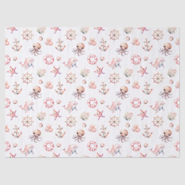 Blush Tide Treasures! Tissue Paper (Front)