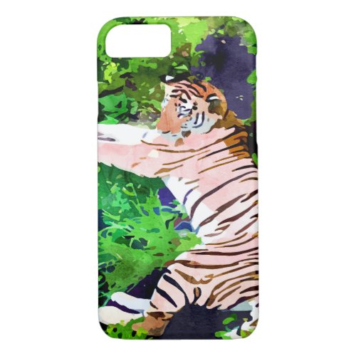 Blush Tiger iPhone 87 Case