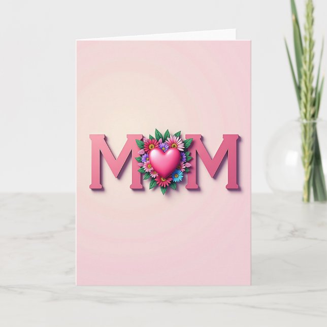 Blush Tone Mothers Day Card (Front)