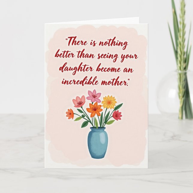 Blush Toned Mothers Day Card (Front)