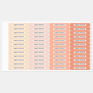 Blush Tones Palette Kids Name Organizational Labels