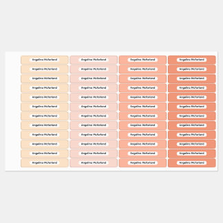 Blush Tones Palette Kids Name Organizational  Labels