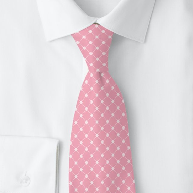 Blush Trellis Neck Tie (Creator Uploaded)