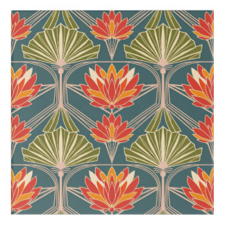 Blush Tropical Art Deco Wallpaper/Elegant