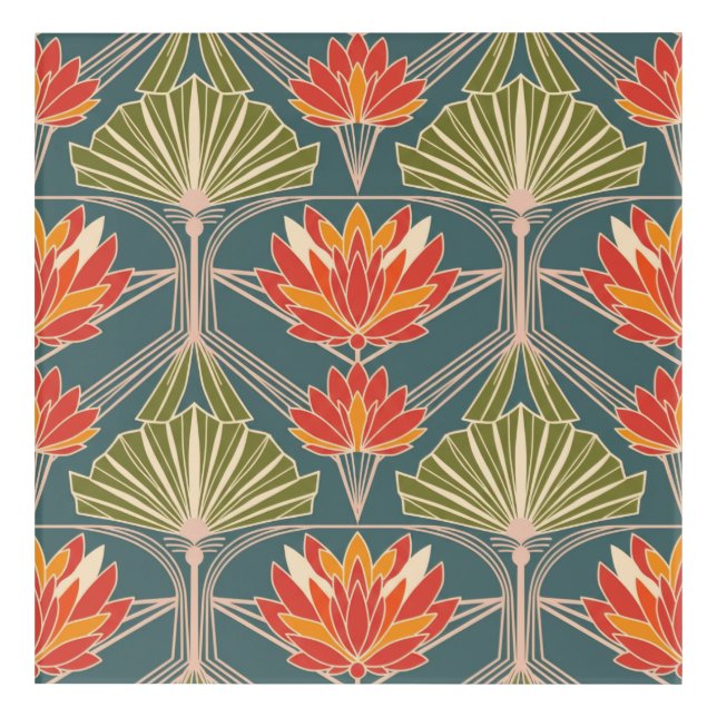 Blush Tropical Art Deco Wallpaper/Elegant (Front)