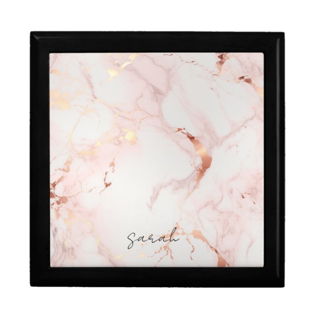 Blush Velvet Jewelry Box (Front)