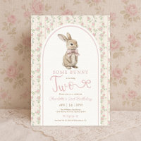 Blush Vintage Bunny Rabbit 2nd Birthday Girl