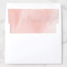 Blush Watercolor Envelope Liner
