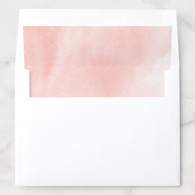 Blush Watercolor Envelope Liner (In Envelope)
