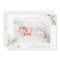 Blush Whisper Floral Photo Birth Announcement