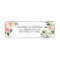 Blush White Bloom Watercolor Floral Address