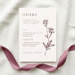 Blush White & Burgundy | Elegant Floral Wedding Enclosure Card