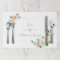 Blush White Flowers Gold Glitter Wedding