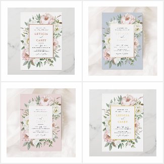 Blush & White Peonies