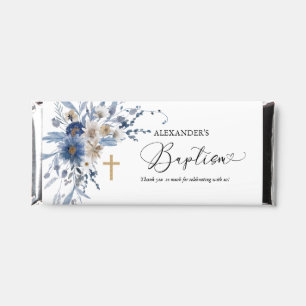 Blush Wildflower Girl Baptism Chocolate Favor Hershey Bar Favors