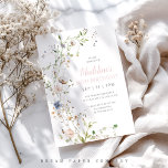 Blush Wildflowers 80th Birthday Invitation<br><div class="desc">Celebrate 80 years in style with this elegant blush pink wildflower 80th birthday invitation template! Featuring soft blush pink flowers mixed with elegant greenery, this design is perfect for a sophisticated and timeless celebration. Easily customize the text to include your party details, making it a personal and unique way to...</div>