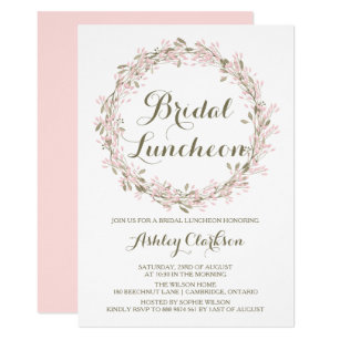 bridal luncheon invitations zazzle
