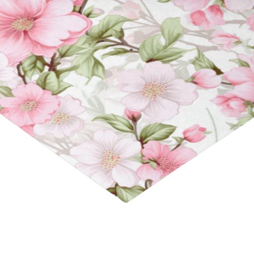 Blushing Blooms A Symphony of Pink Flowers Tissue Paper