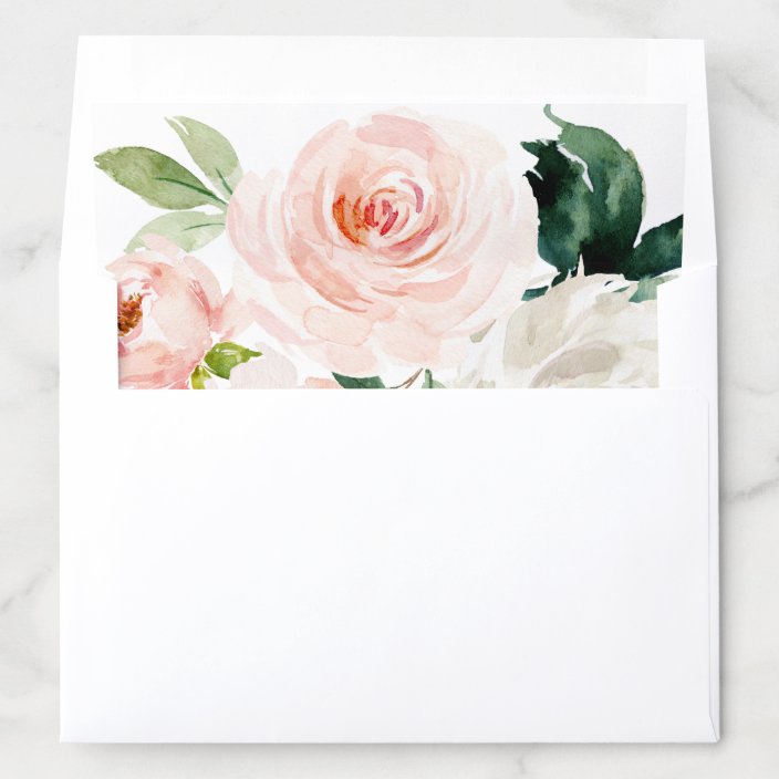 Blushing Blooms Envelope Liner