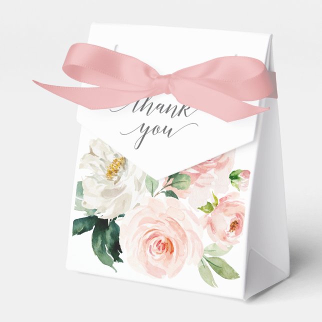 Blushing Blooms Favor Box (Front Side)