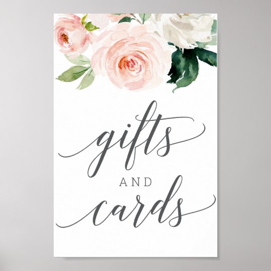 Blushing Blooms Gifts and Cards Sign